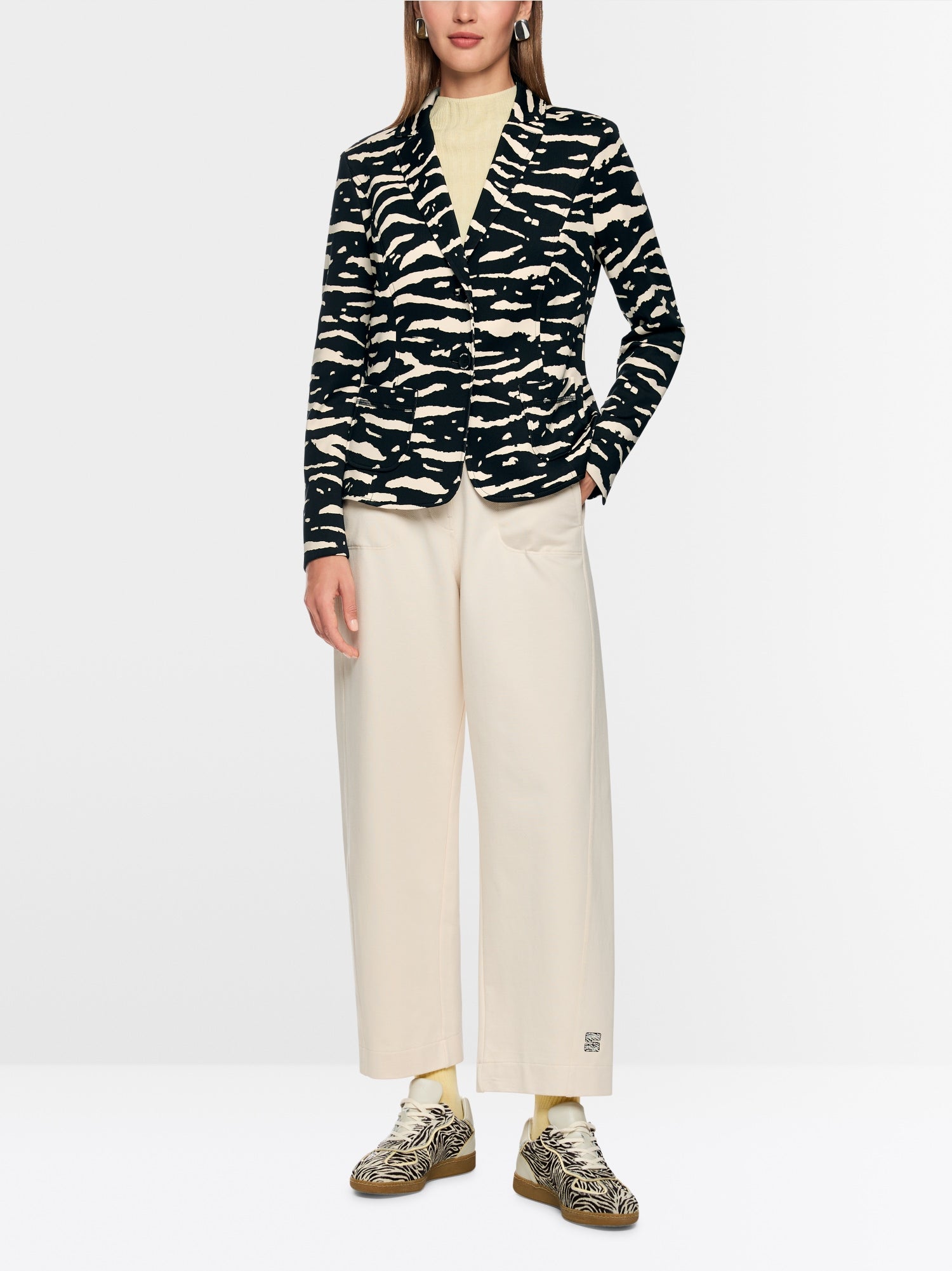 MARC CAIN BLAZER WITH ANIMAL PRINT