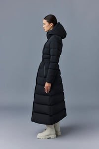 MACKAGE CALINA-CITY Stretch down maxi coat  DOWN TO -15ºC