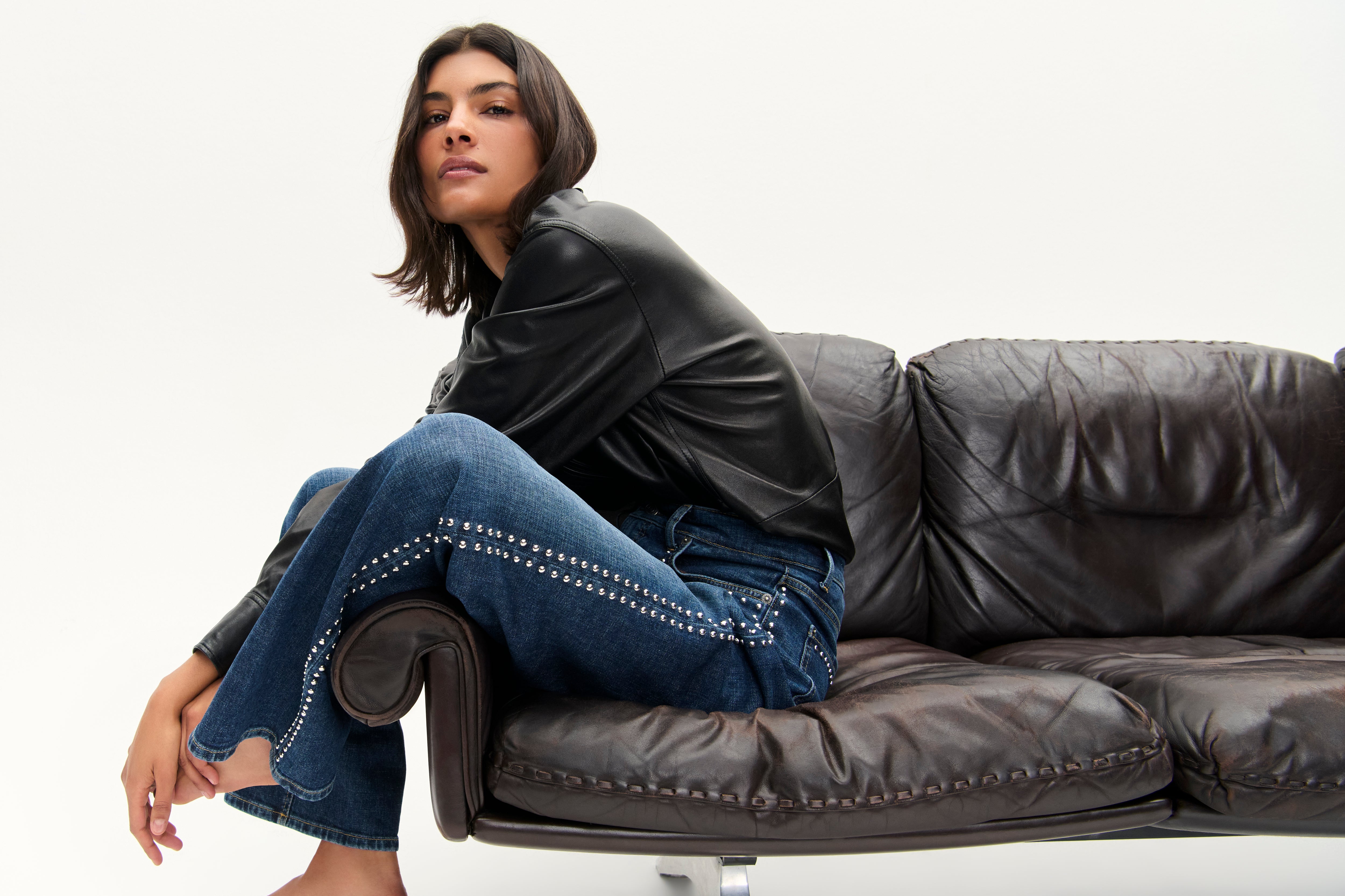 CAMBIO AIMEE STUDDED JEAN