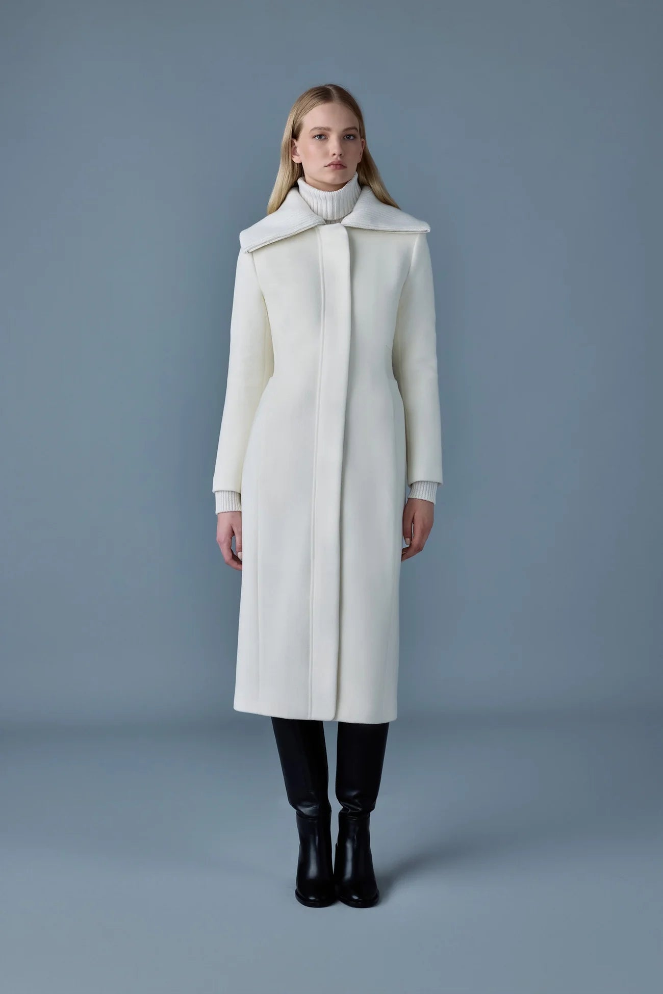 MACKAGE CLARICE Double-face wool coat with smocked detailing  DOWN TO -5ºC