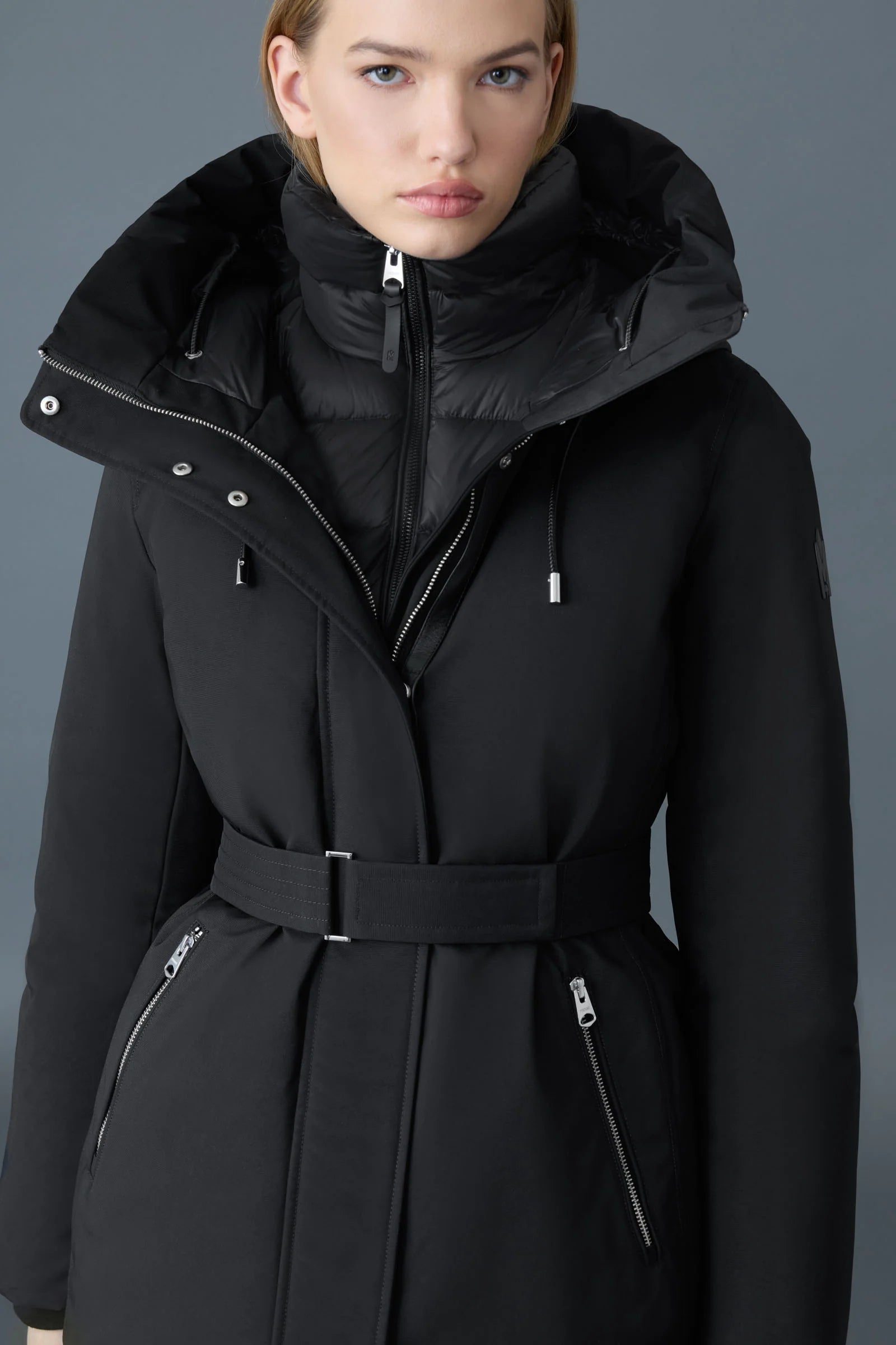 MACKAGE JENI-NF 2-in-1 DOWN PARKA WITH REMOVABLE BIB