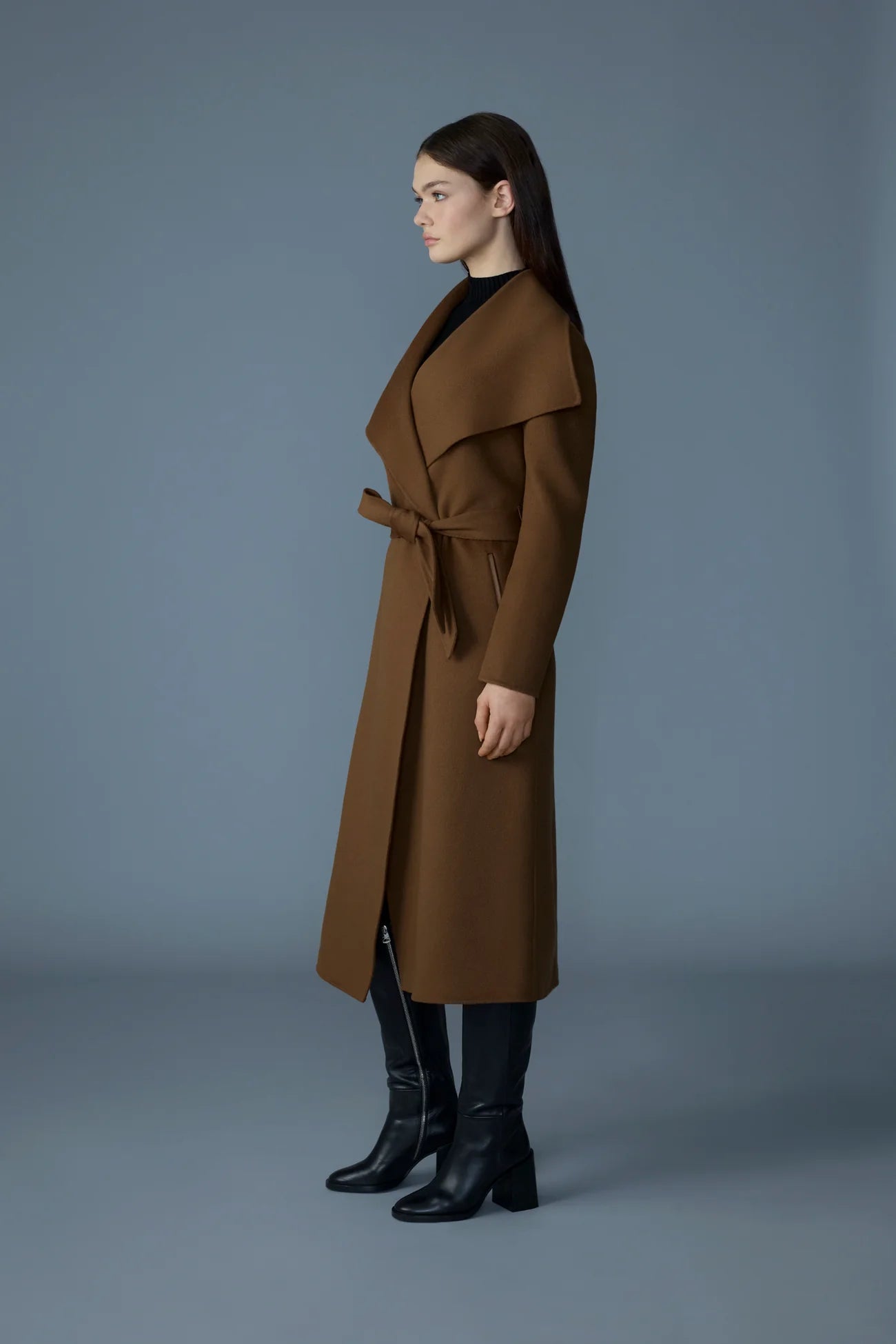 MACKAGE MAI-CN Double-face wool wrap coat  DOWN TO -5ºC