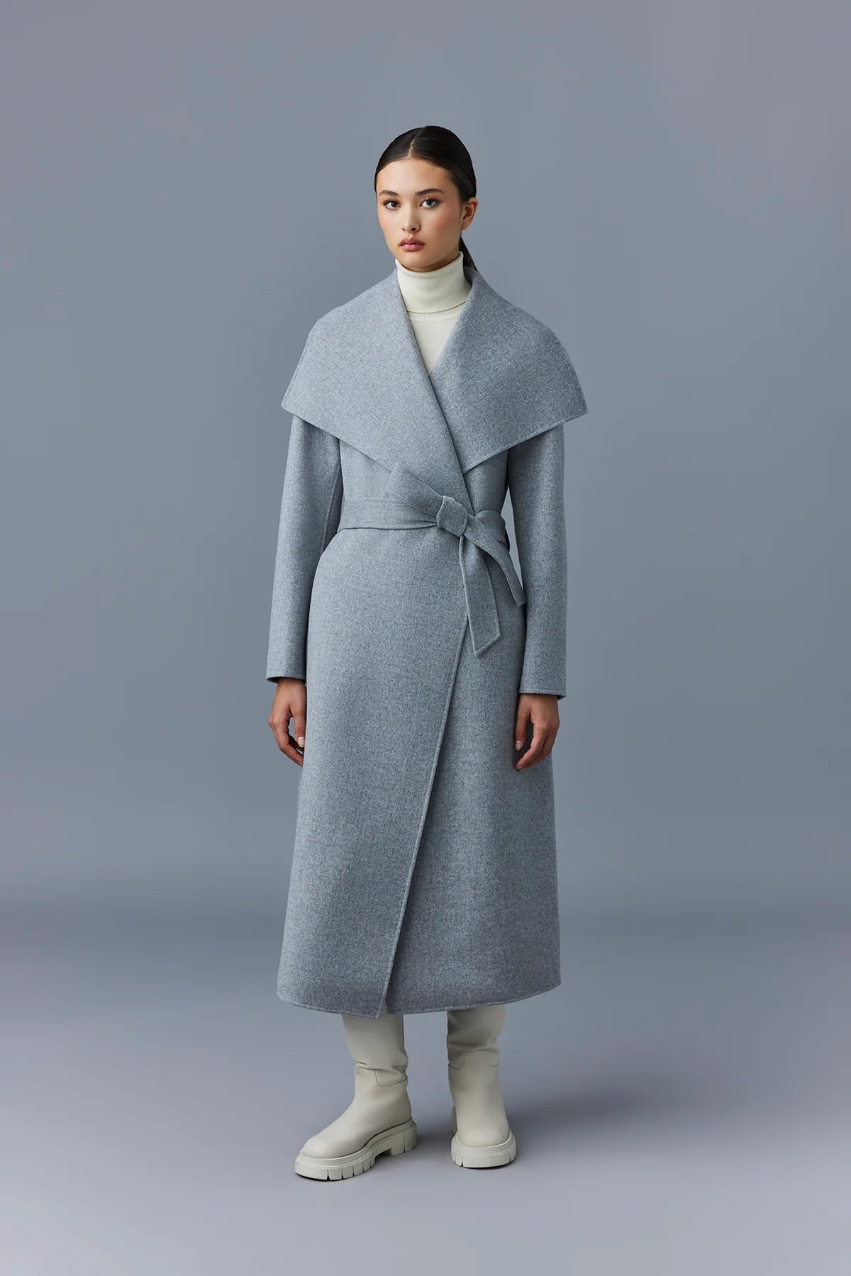 MACKAGE MAI-CN Double-face wool wrap coat  DOWN TO -5ºC