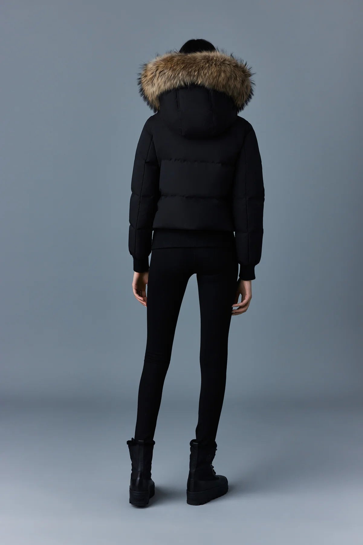 NEFI-F down jacket with removable fur trimmed hood  DOWN TO -20ºC