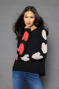 LISA TODD HEART STEALER CASHMERE SWEATER