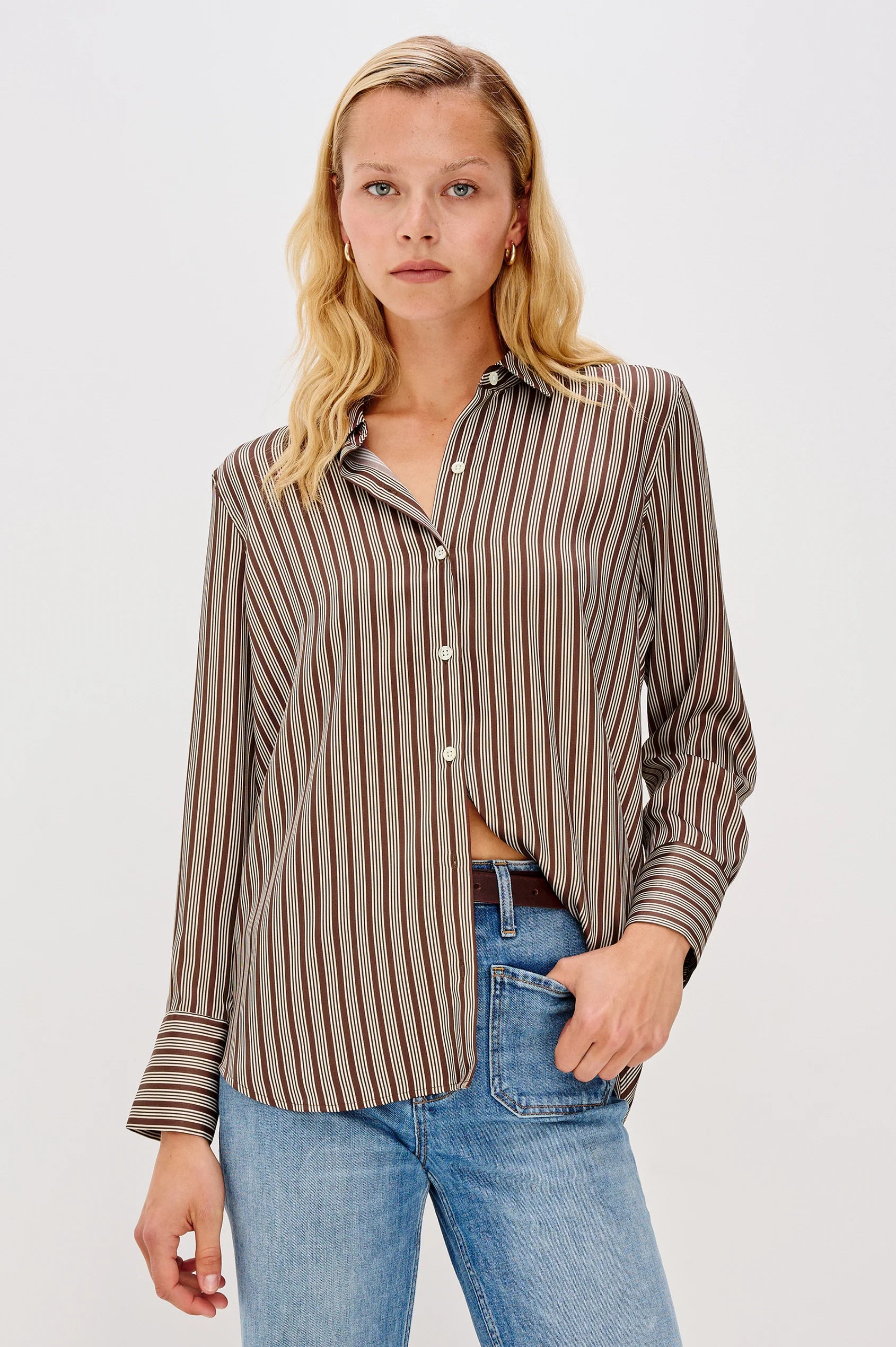 ISLE STRIPE SAIGE SHIRT