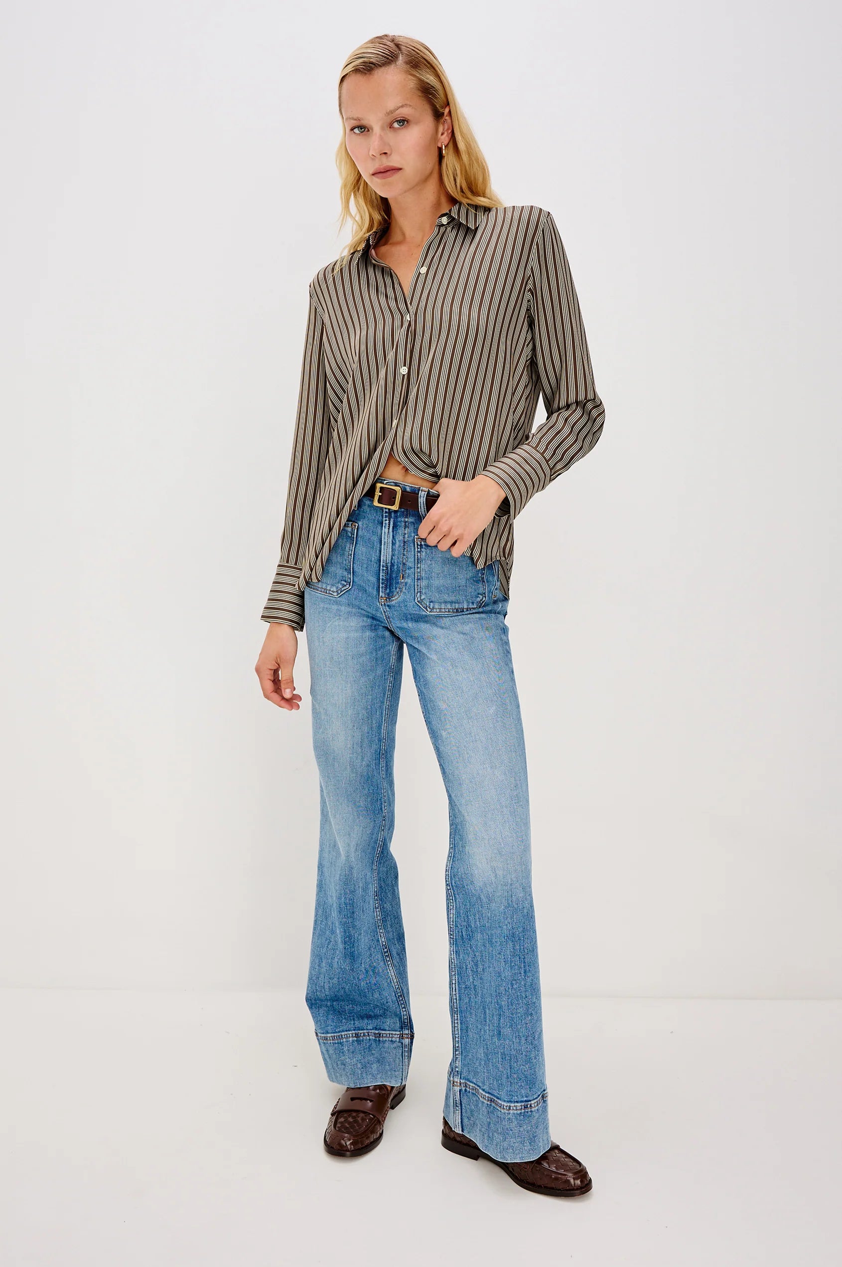 ISLE STRIPE SAIGE SHIRT