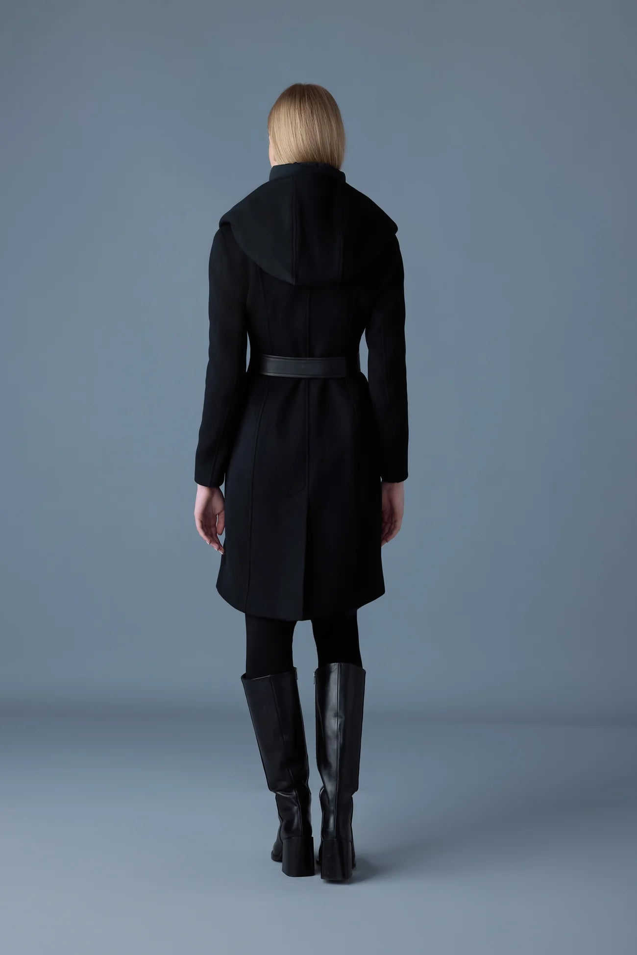 MACKAGE SHIA-SLB 2-in-1 double-face wool coat with removable bib  DOWN TO -5ºC