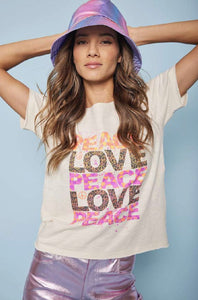 LISA TODD PEACE & LOVE TEE