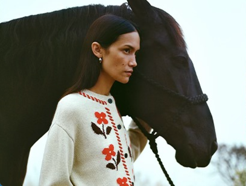 RAILS MAVIE CARDIGAN CARMINE FLORAL