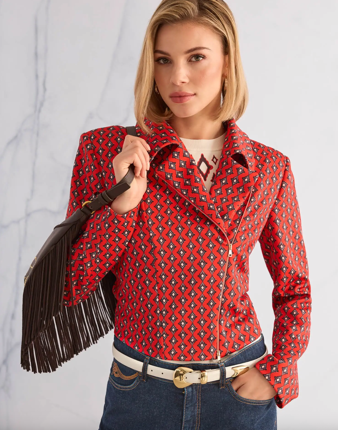 MARC CAIN SCUBA JERSEY JACKET AC 31.03 J01