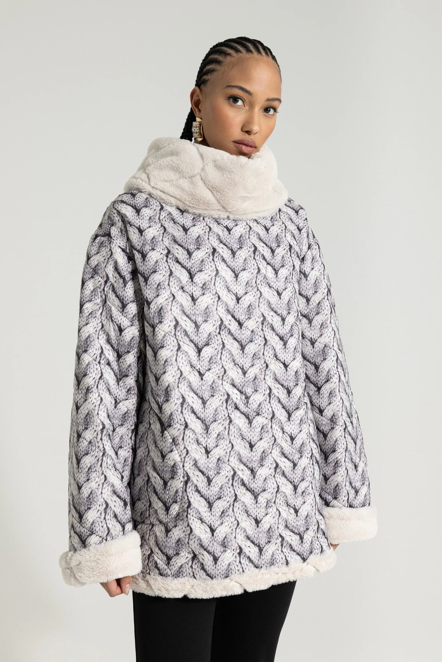 LUCY MULTI COLOUR PUFFER COAT