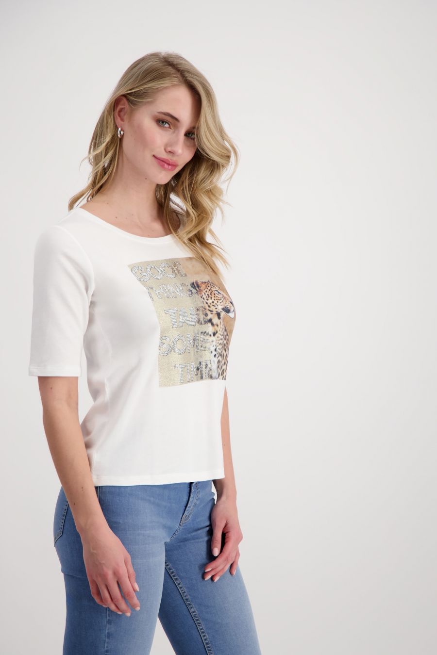 T-SHIRT IN LEO PRINT 408525