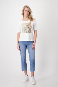 T-SHIRT IN LEO PRINT 408525