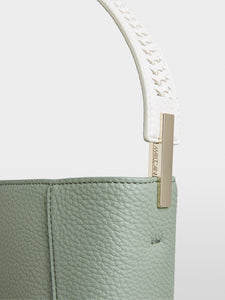 MARC CAIN "Rethink Together" Shoulder Bag in frozen sage