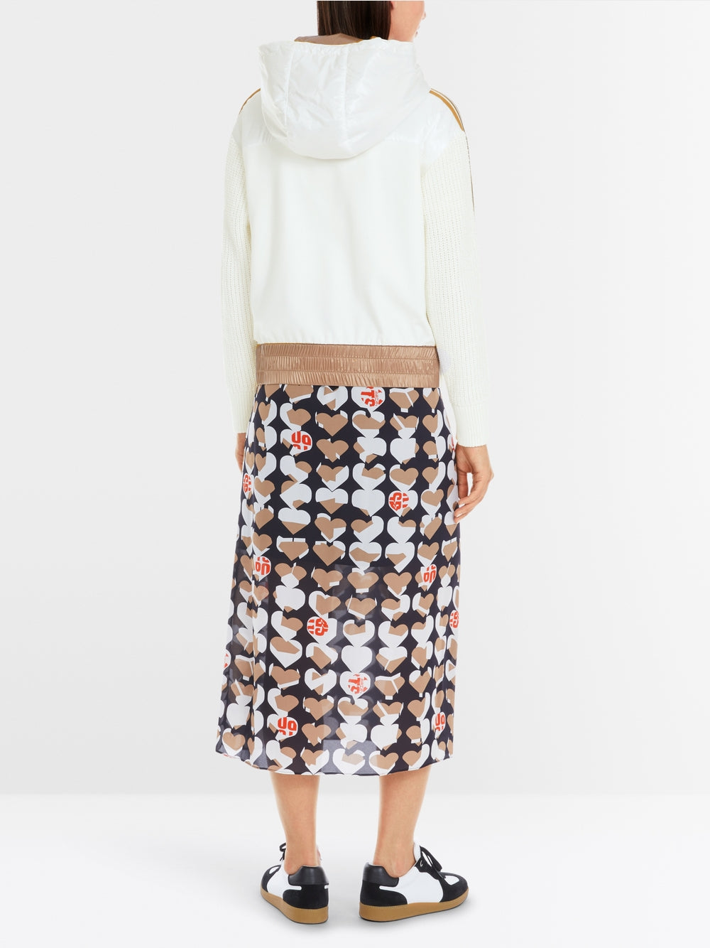 MARC CAIN CARDIGAN WITH HOOD-"RETHINK TOGETHER"