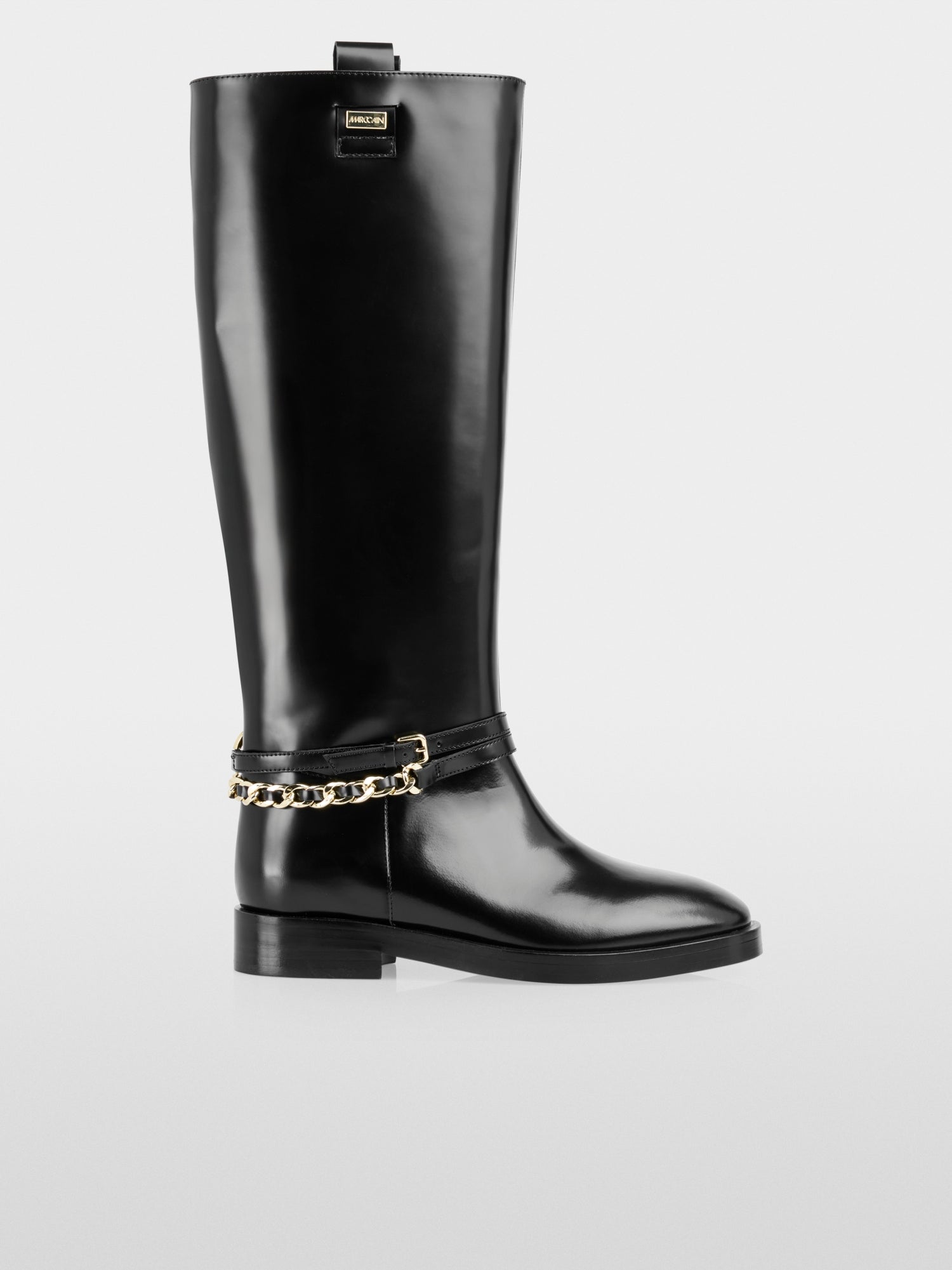 MARC CAIN LEATHER RIDING BOOTS WITH DETAIL