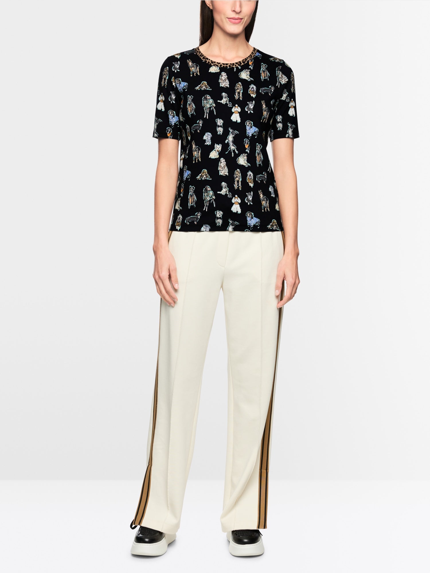 MARC CAIN PRINTED DOGGIE DOGZ SHIRT