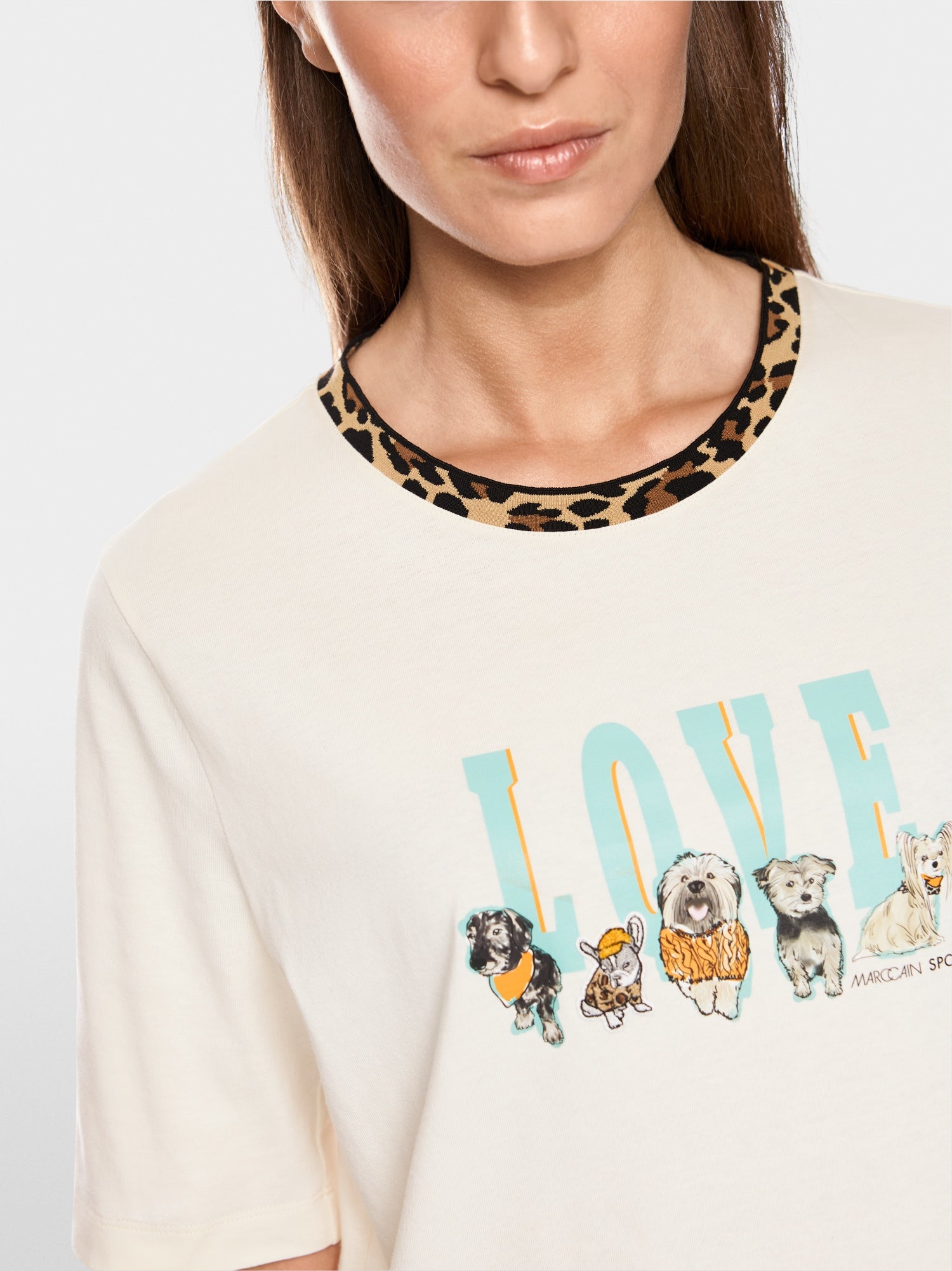 MARC CAIN LOVE PRINT SHIRT