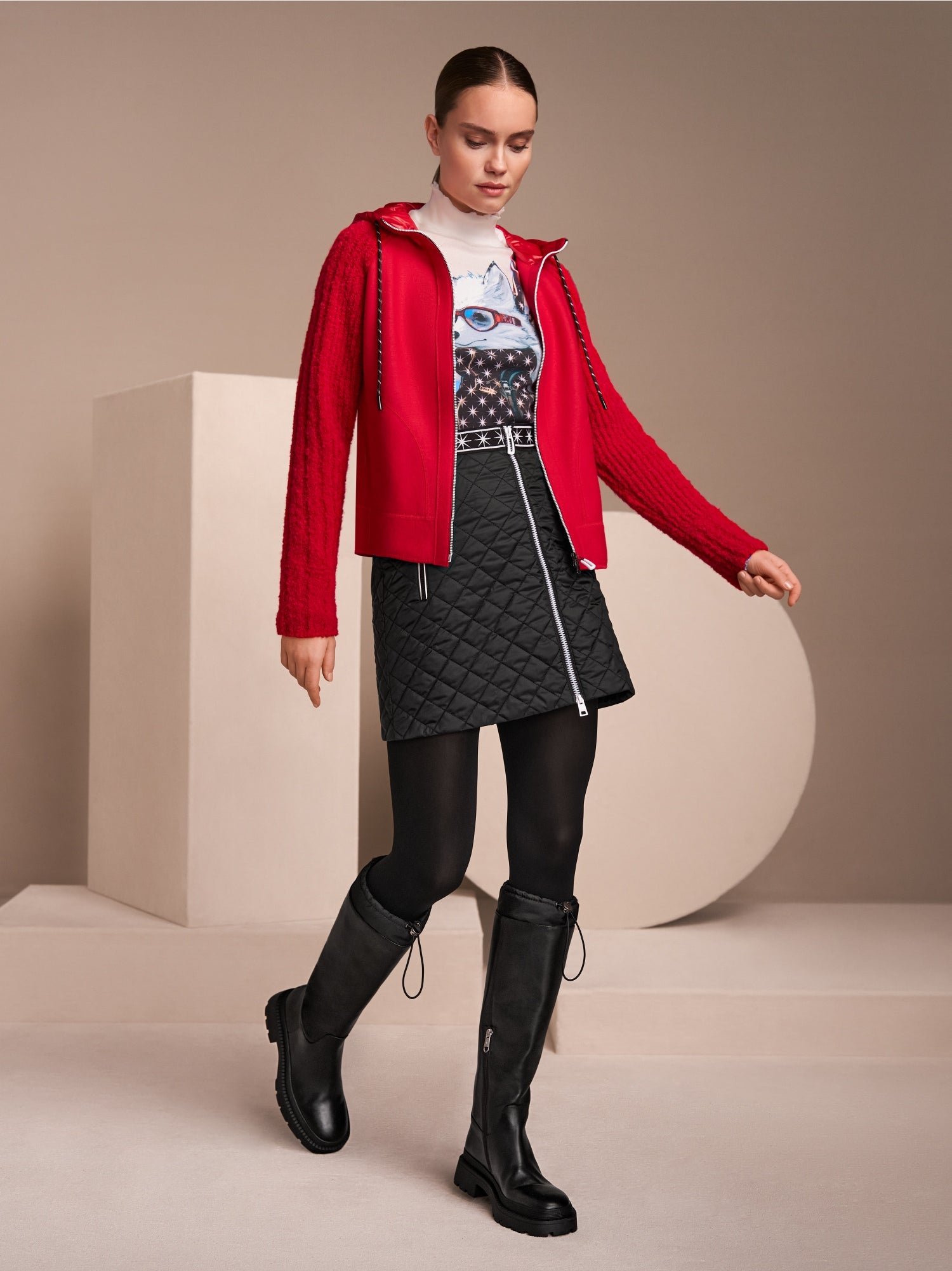 MARC CAIN POLAR BEAR LONG SLEEVED TURTLENECK ZS 48.43 J77