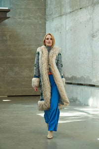 THE EXTREME COLLECTION LONG ALPACA AND MERINA ZOE COAT