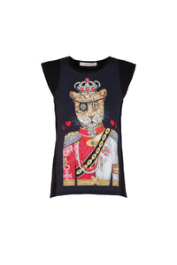 BLACK MARSHAL LEOPARD T-SHIRT SALE PRICE