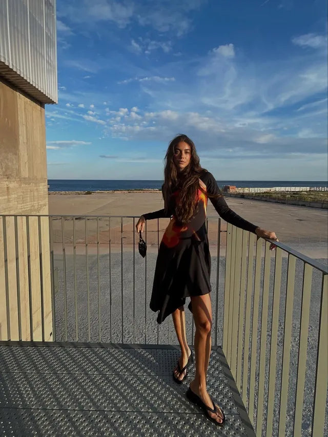 DESIGUAL ASYMMETRICAL FITTED DRESS