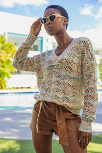 DREAM WEAVER SWEATER IN MULTI