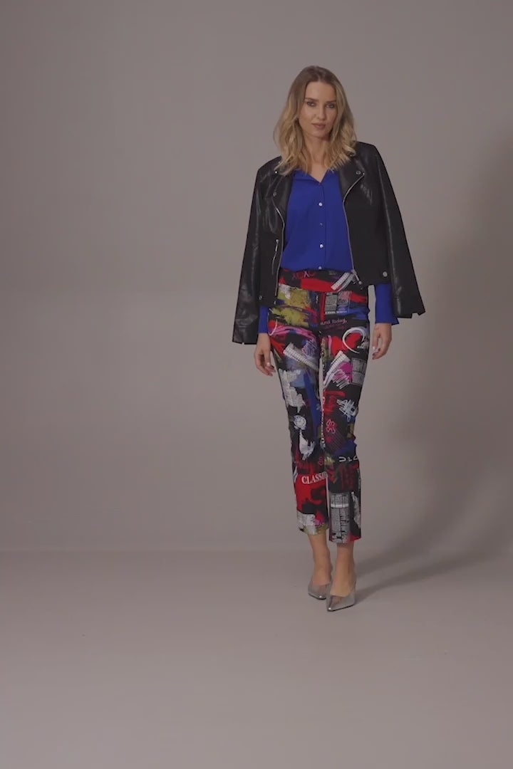 FOILED FAUX SUEDE FITTED JACKET 253978