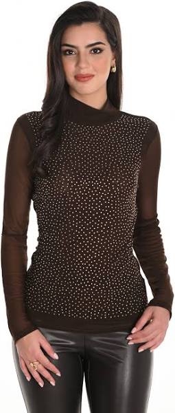 SHEER MESH SPARKLE TOP 253807