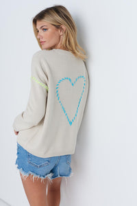 LISA TODD LOVE STITCHED SWEATER