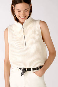 OUI CLOTHING SLIPOVER ZIP COLLAR