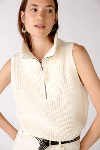 OUI CLOTHING SLIPOVER ZIP COLLAR