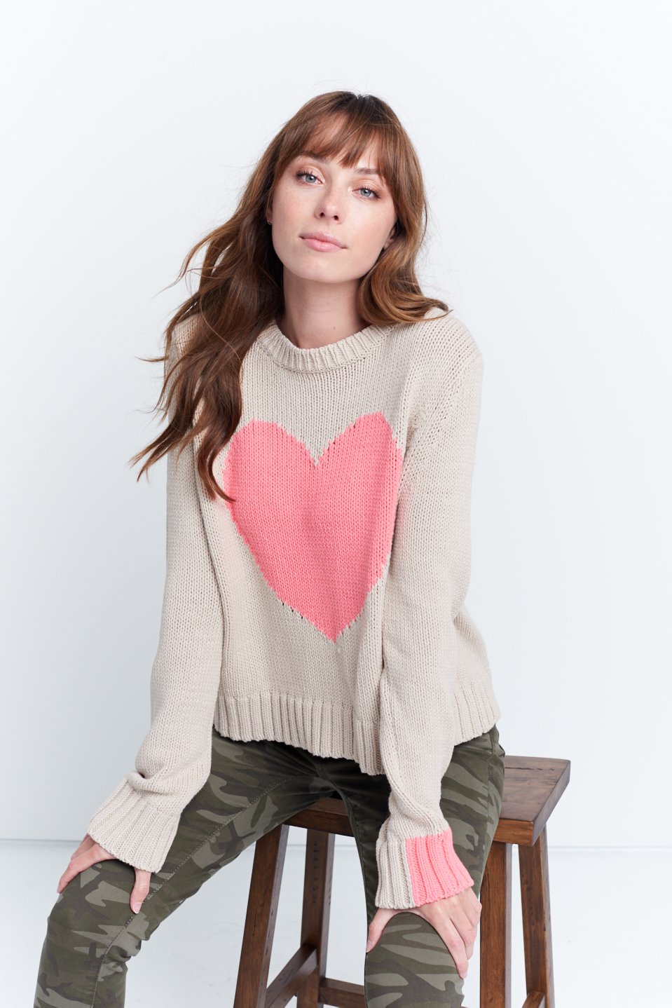 LISA TODD MAD LOVE SWEATER IN NATURAL