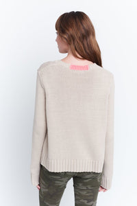 LISA TODD MAD LOVE SWEATER IN NATURAL