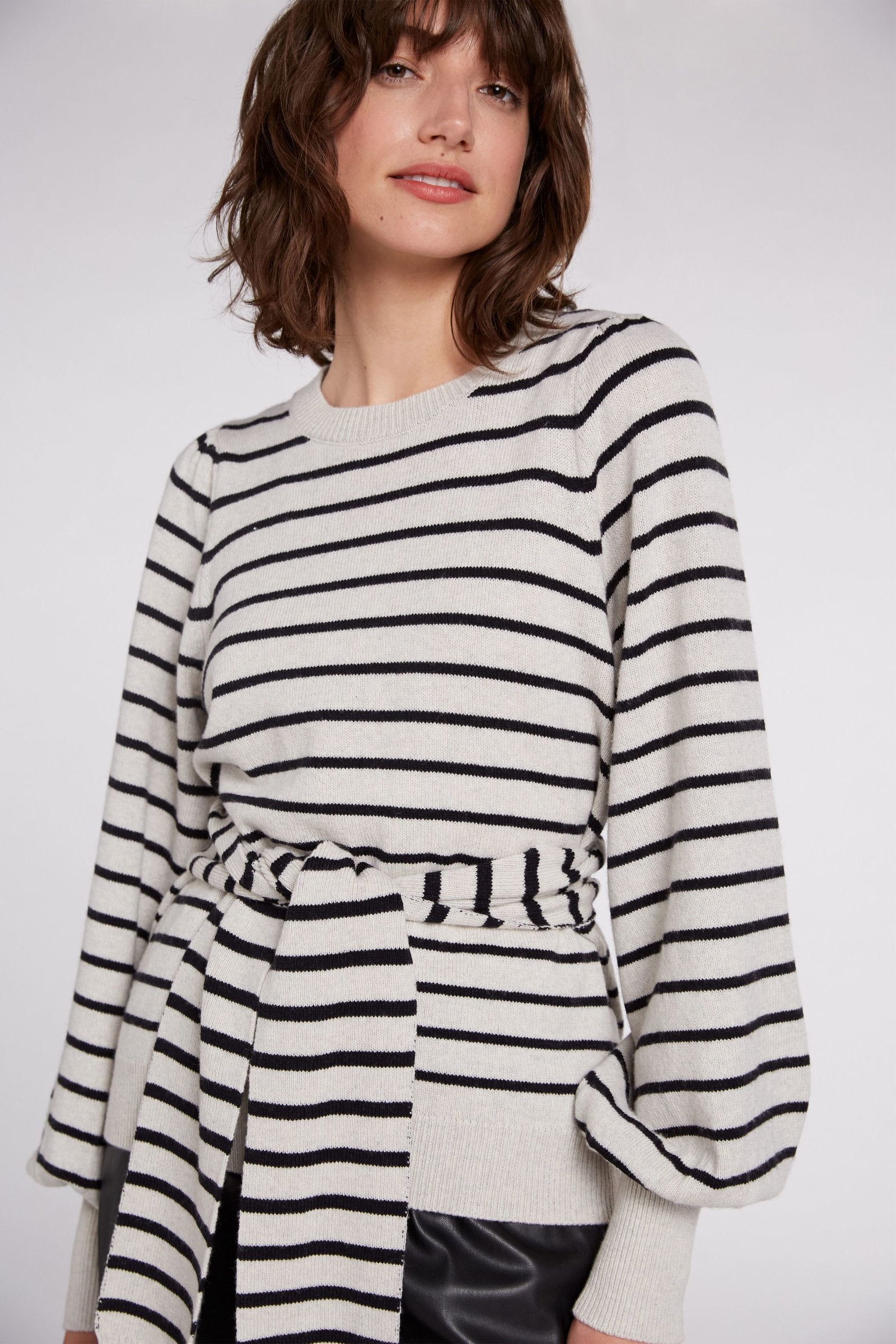 OUI COLLECTION SWEATER WITH STRIPES