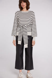 OUI COLLECTION SWEATER WITH STRIPES