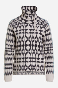 OUI GRAPHIC PATTERN SWEATER