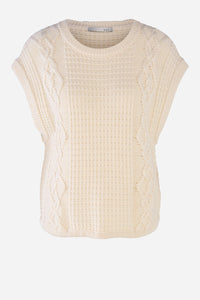 OUI CABLE KNIT SWEATER VEST