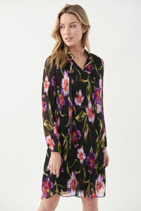 FLORAL PLEATED DRESS 221923