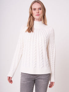 REPEAT CHUNKY CABLE KNIT MERINO WOOL SWEATER
