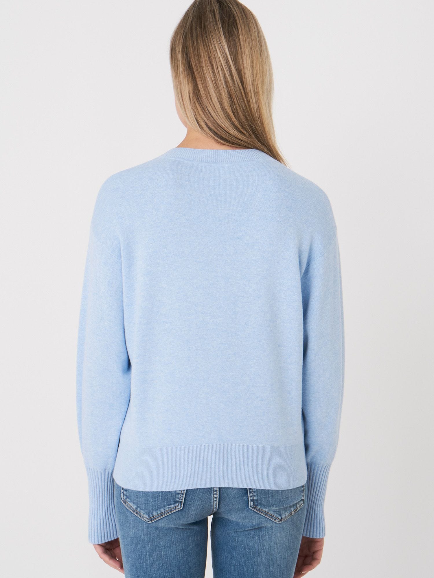 REPEAT ORGANIC COTTON BLEND PULLOVER