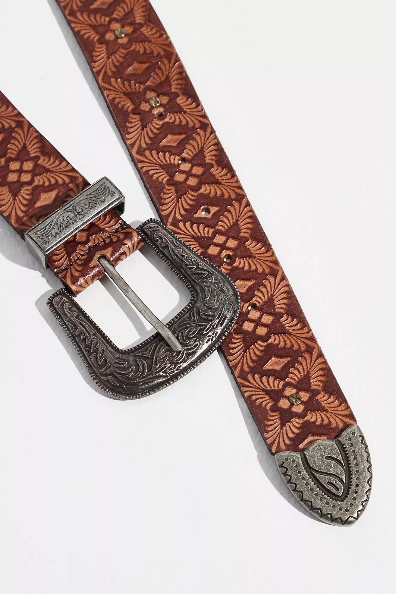 OUTLAW EMBOSSED BELT FREE PEOPLE