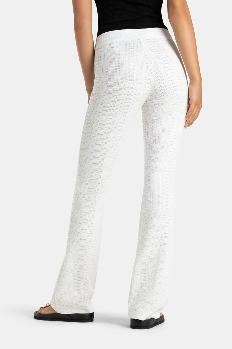 CAMBIO FLOWER CROCHET PANT