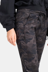 CAMBIO JORDEN DARK CHARCOAL CAMOUFLAGE PANT