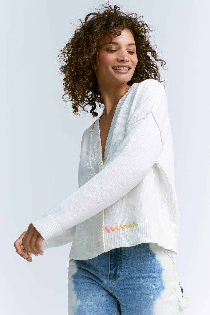 LISA TODD BACK TO PEACE SWEATER