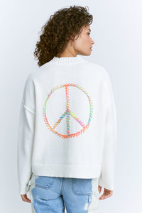 LISA TODD BACK TO PEACE SWEATER