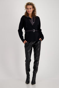 MONARI LONG SLEEVE TWO IN ONE CARDIGAN WITH BELT INSERT