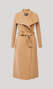 MACKAGE MAI DOUBLE -FACE WOOL COAT WITH WATERFALL COLLAR