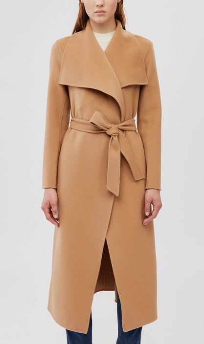 MACKAGE MAI DOUBLE FACE WOOL COAT WITH WATERFALL COLLAR Elaine